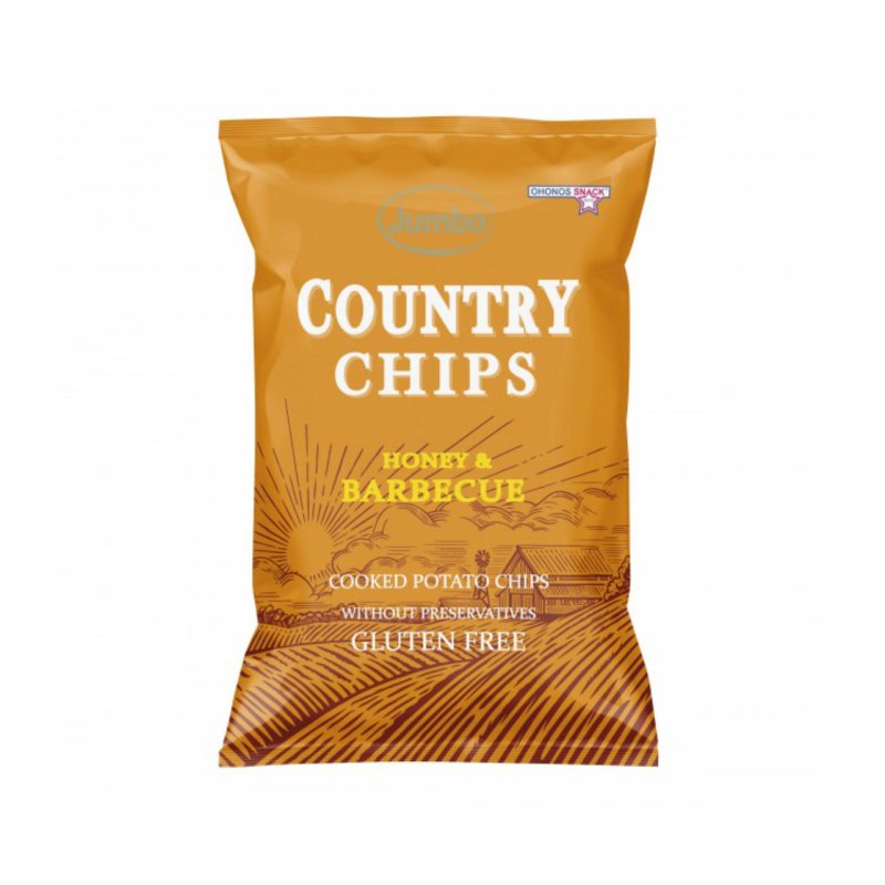 Jumbo Country Chips με Μέλι και Barbeque - Χωρίς Γλουτένη