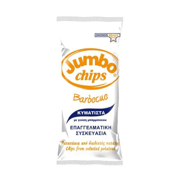 Jumbo chips κυματιστά πατατάκια επαγγελματική συσκευασία με γεύση barbeque