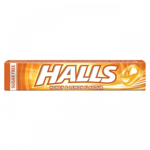 Halls καραμέλες σωληνάρι Honey & Lemon μέλι και λεμόνι 33,5gr