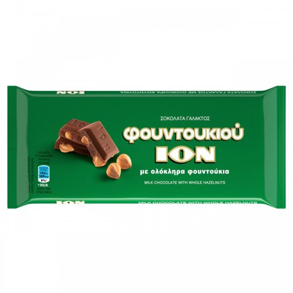 ΙΟΝ σοκολάτα γάλακτος με ολόκληρο φουντούκι 100gr