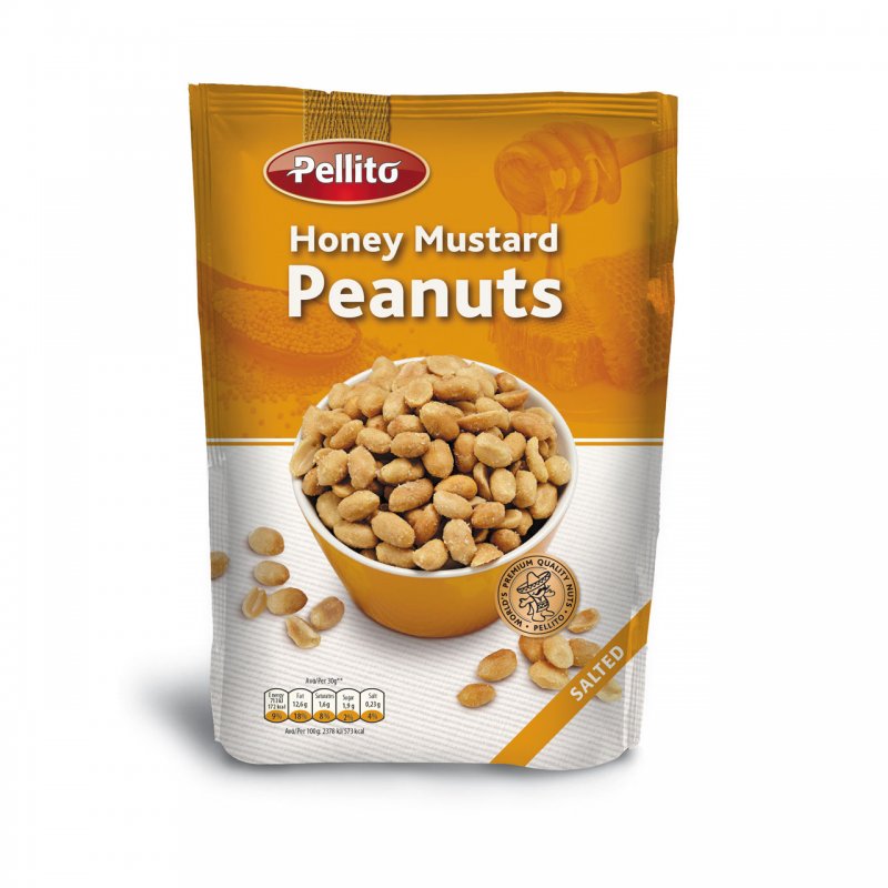 Pelitto Peanuts Honey & Mustard φυστίκια με μουστάρδα & μέλι 150gr